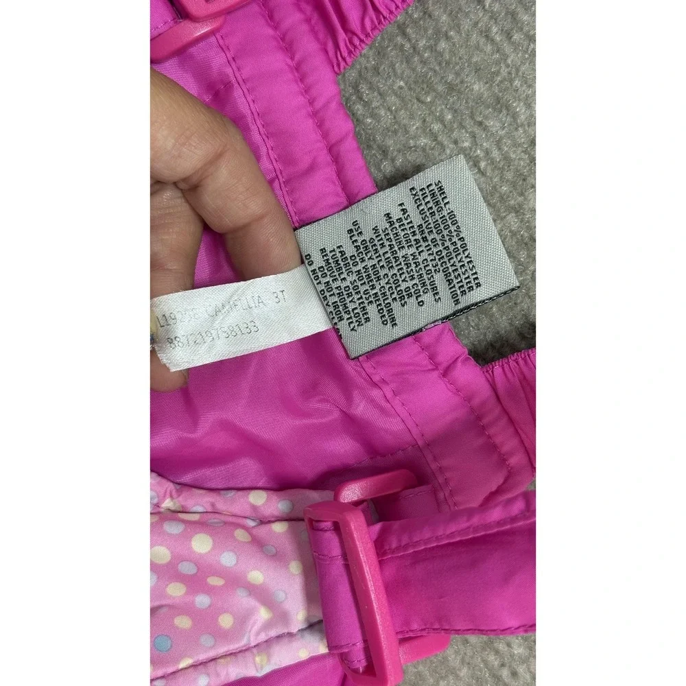 ZeroXposur Ski Pants Girls 3T Pink Insulated Snow‎ Bib Adjustable Winter